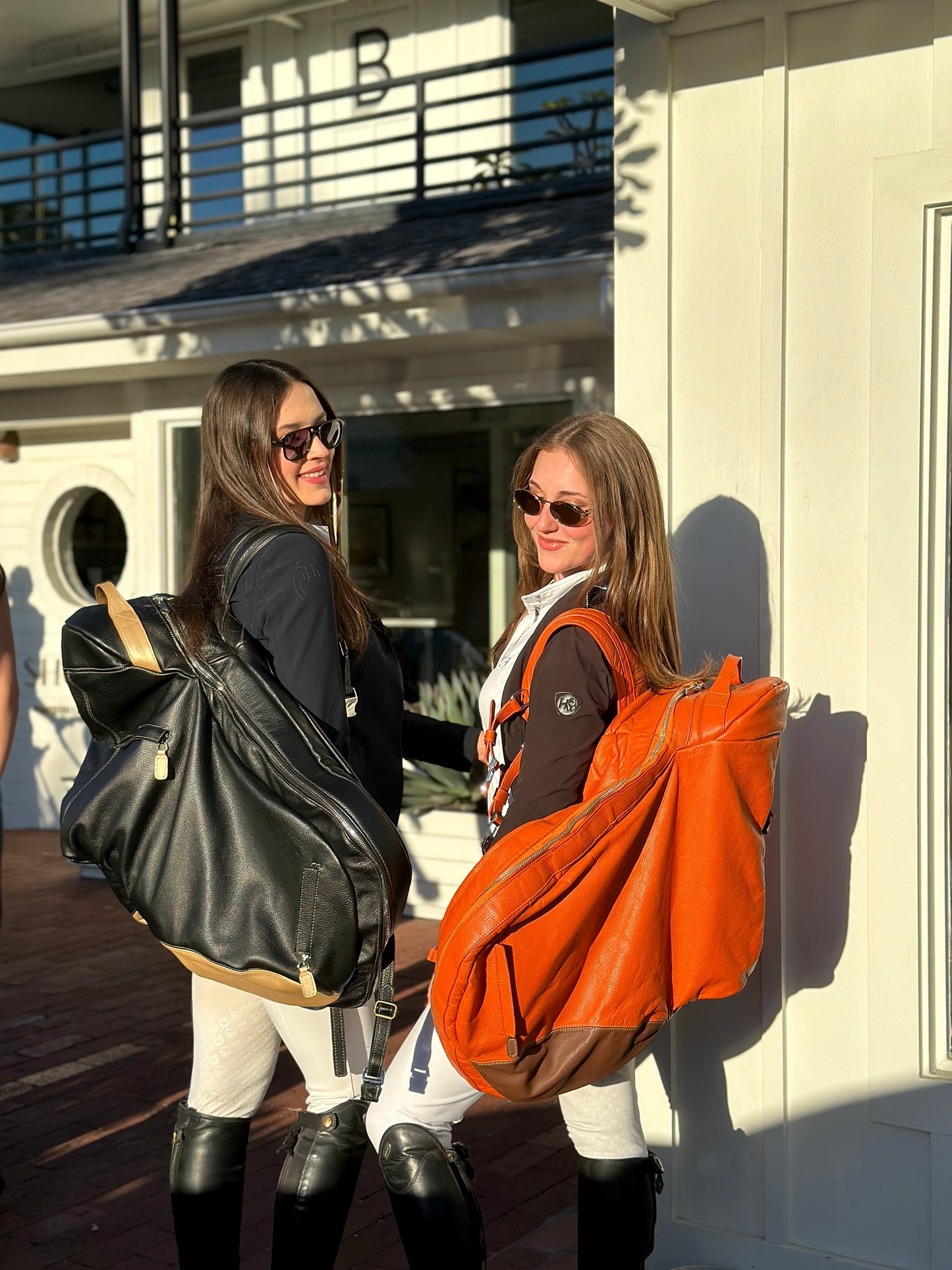 L'étalon Saddle Backpack- Orange