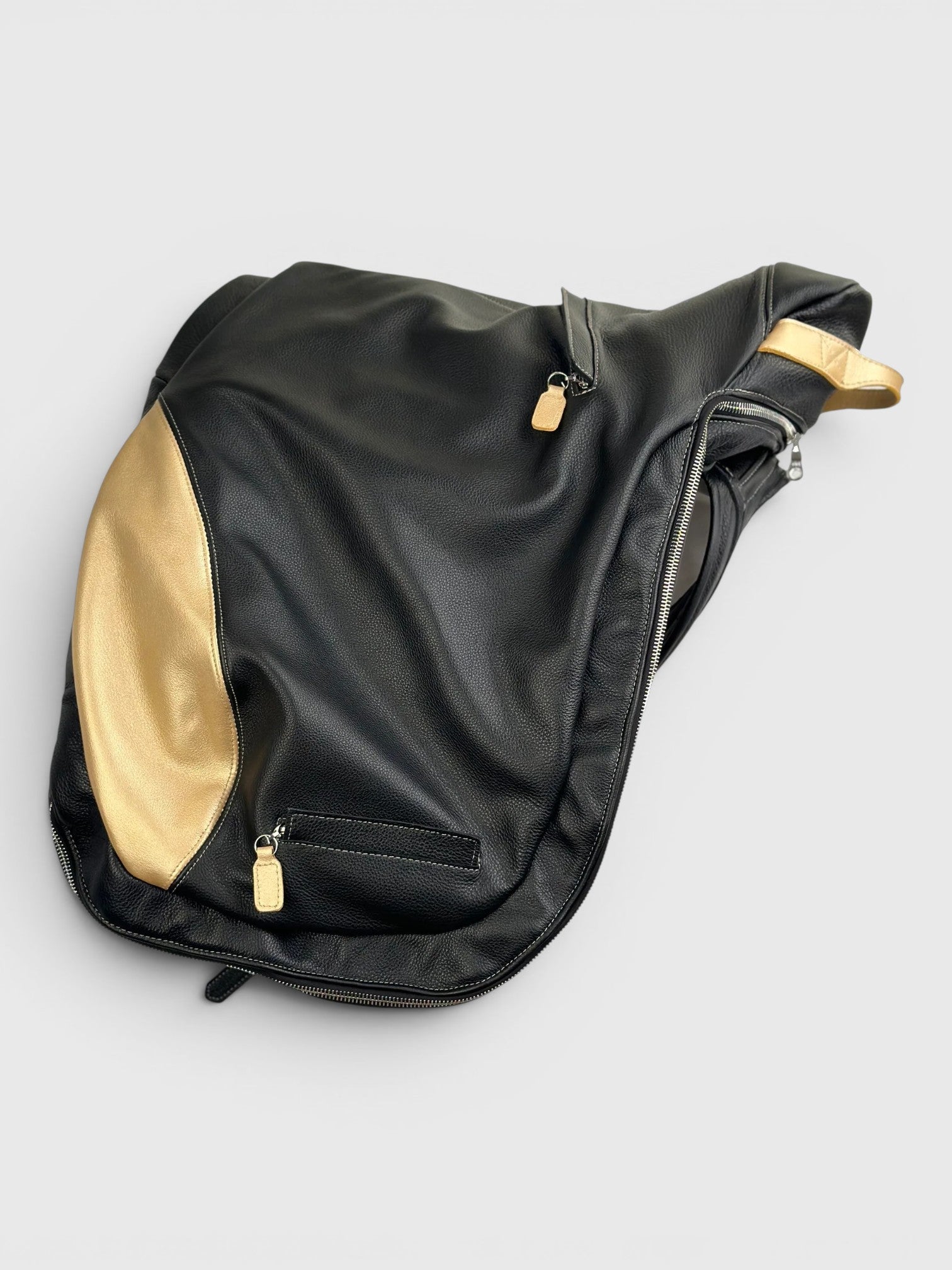 baggu leather backpack saddle Mini Recycled Shoulder Bag Sports Basement made from 70% pre Vintage Brown Leather Round Baggu